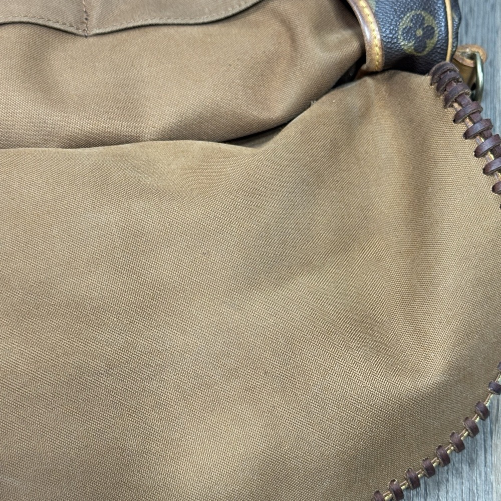 Vtg Boho Upcycled Louis Vuitton Monogram Fringe Crossbody Bag Western with Charm - Picture 15 of 16